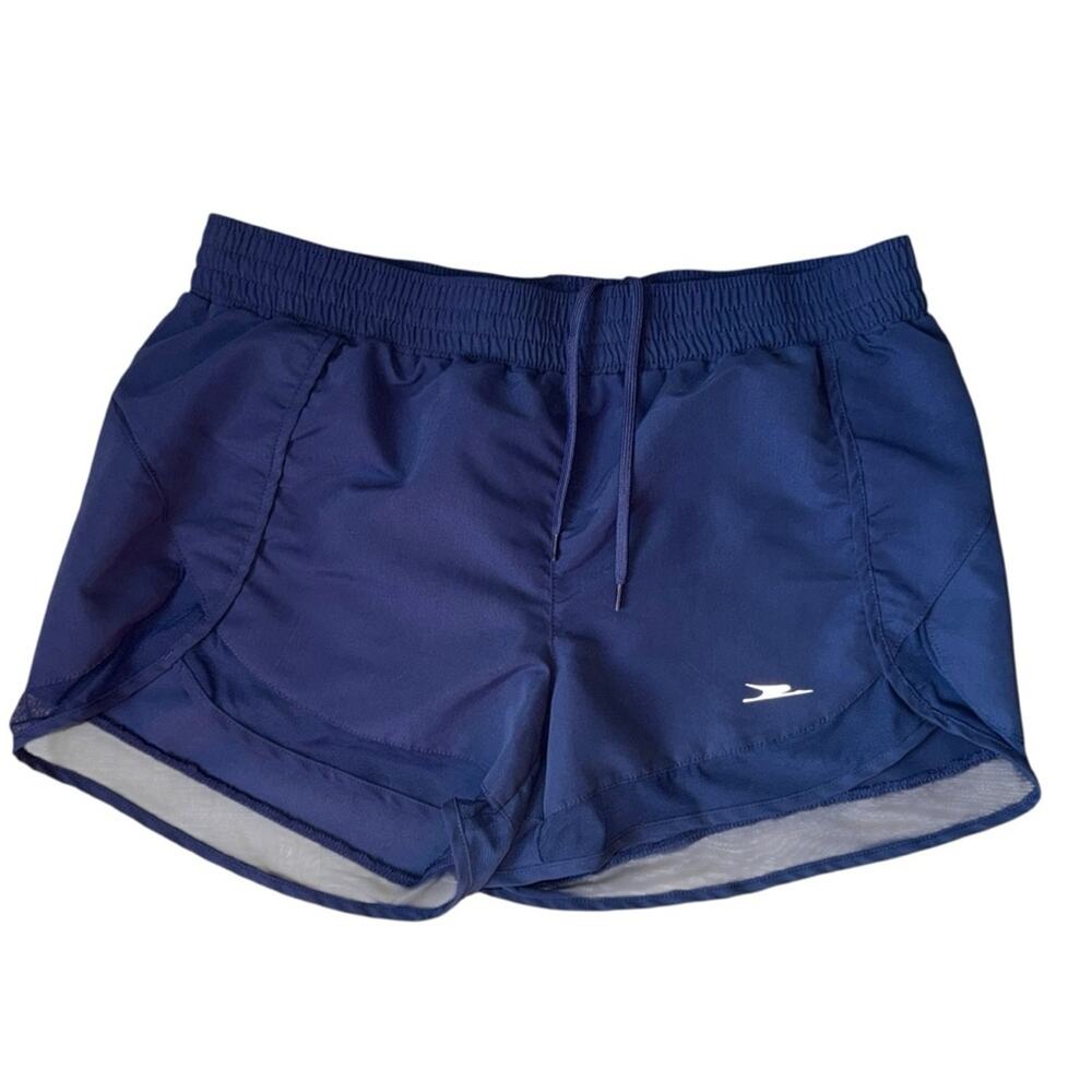Crane Womens Shorts Size Large Athletic Running Cross Fit Performance Solid Navy
